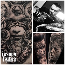 Ivano Natale at the London Tattoo Convention 2018