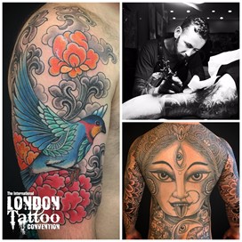Yoni Zilber at the London Tattoo Convention 2018