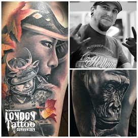 Daniel Martos at the London Tattoo Convention 2018