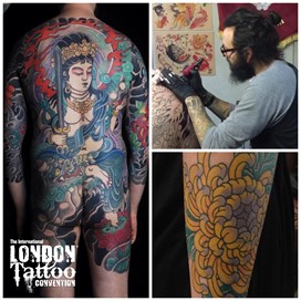 Diego Azaldegui at the London Tattoo Convention 2018
