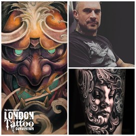 Julien Thibers at the London Tattoo Convention 2018