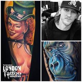 Mike DeVries at the London Tattoo Convention 2018