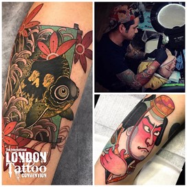 Mr Ping Pong at the London Tattoo Convention 2018