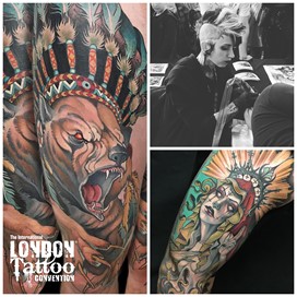 Teresa Sharpe at the London Tattoo Convention 2018