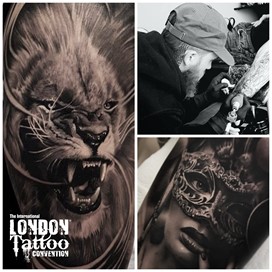 Tom Farrow at the London Tattoo Convention 2018