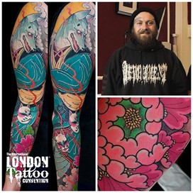 Elliott Wells at the London Tattoo Convention 2018