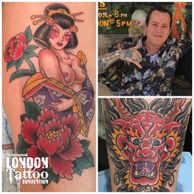 Danny Boy Sawyer at the London Tattoo Convention 2018