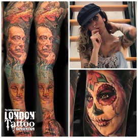 Laura Juan at the London Tattoo Convention 2018