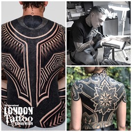 Nazareno Tubaro at the London Tattoo Convention 2018