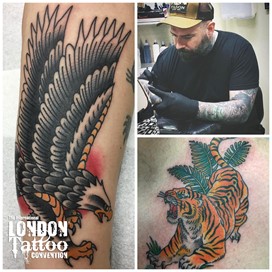 Richie Clarke at the London Tattoo Convention 2018