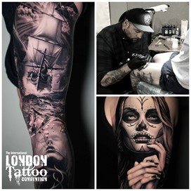 Ryan Evans at the London Tattoo Convention 2018