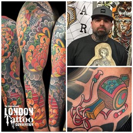 Steve Morante at the London Tattoo Convention 2018