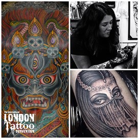 Valerie Vargas at the London Tattoo Convention 2018