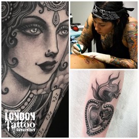 Miss Juliet at the London Tattoo Convention 2018