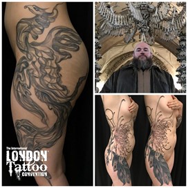 Nick Chaboya at the London Tattoo Convention 2018