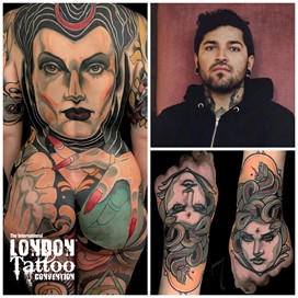 Adriann Machete at the London Tattoo Convention 2018
