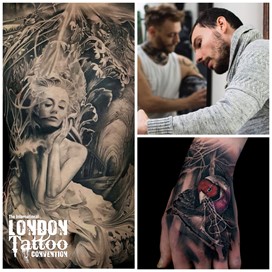 Bacanu Bogdan at the London Tattoo Convention 2018