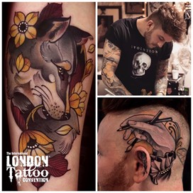 Chris Green at the London Tattoo Convention 2018