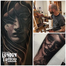 Guil Zekri at the London Tattoo Convention 2018
