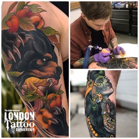 Henri Howard at the London Tattoo Convention 2018
