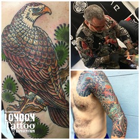 Roberto "Horibudo I" Borsi- Horitoshi I Family at the London Tattoo Convention 2018