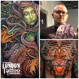 Julian Siebert at the London Tattoo Convention 2018
