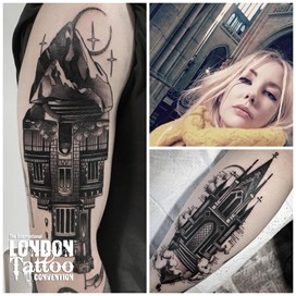 Lauren Melina at the London Tattoo Convention 2018