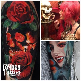 Moni Marino at the London Tattoo Convention 2018