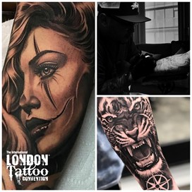 Ricardo Avila at the London Tattoo Convention 2018