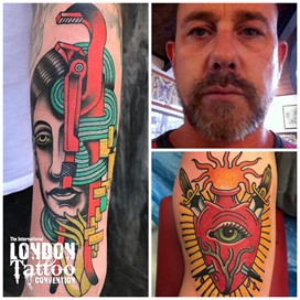 Rudy Fritsch at the London Tattoo Convention 2018
