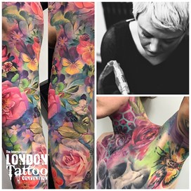 Sam Ford at the London Tattoo Convention 2018