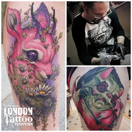Tom Strom at the London Tattoo Convention 2018