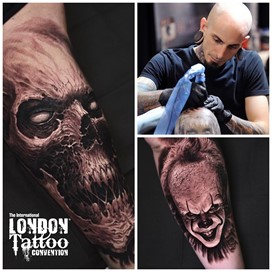 Travis Greenough at the London Tattoo Convention 2018