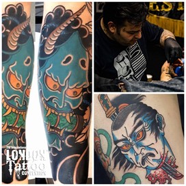Christos Serafim at the London Tattoo Convention 2018