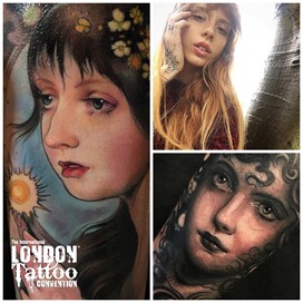 Aimée Cornwell at the London Tattoo Convention 2018