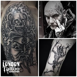 Rafel Delalande at the London Tattoo Convention 2018