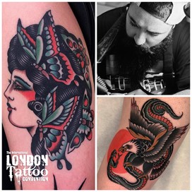 Manuel Sierra at the London Tattoo Convention 2018