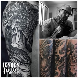 Andrea Pallocchini at the London Tattoo Convention 2018