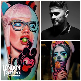 Dave Paulo at the London Tattoo Convention 2018