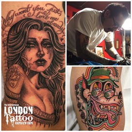 Matt Pardo at the London Tattoo Convention 2018