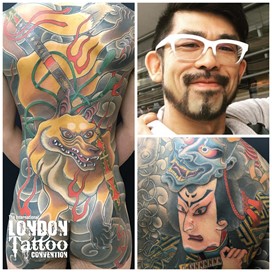 EN aka Horizaru at the London Tattoo Convention 2018