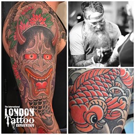 Forrest Cavacco at the London Tattoo Convention 2018