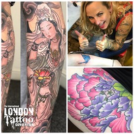 Nikole Lowe at the London Tattoo Convention 2018