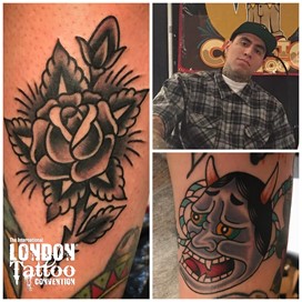 Javier DeLuna at the London Tattoo Convention 2018