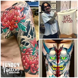 Jordan Teear at the London Tattoo Convention 2018