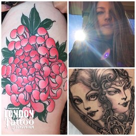 Lara Scotton at the London Tattoo Convention 2018