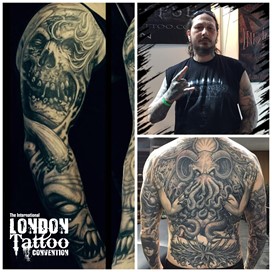 Liorcifer at the London Tattoo Convention 2018