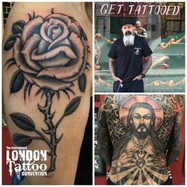 Mauro Landim at the London Tattoo Convention 2018