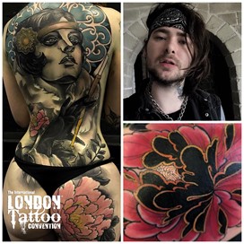 Max Rathbone at the London Tattoo Convention 2018