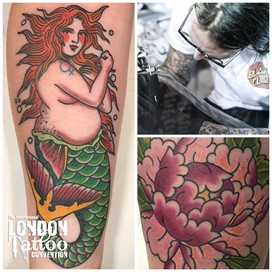 Par Norde at the London Tattoo Convention 2018